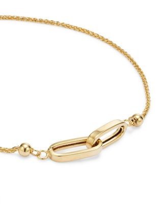 Bloomingdale's Fine Collection Double Link Bolo Bracelet in 14K Yellow Gold