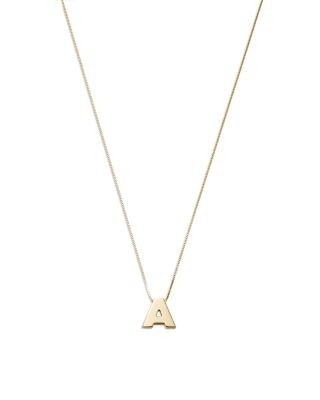 Bloomingdale's Fine Collection Initial Pendant Necklace in 14K Yellow Gold, 16