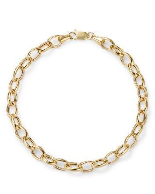 Bloomingdale's Fine Collection Medium Link Chain Bracelet in 14K Yellow Gold