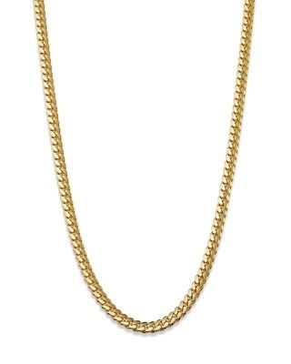 Bloomingdale's Fine Collection Men's Miami Cuban Link Chain Necklace in 14K Yellow Gold, 22