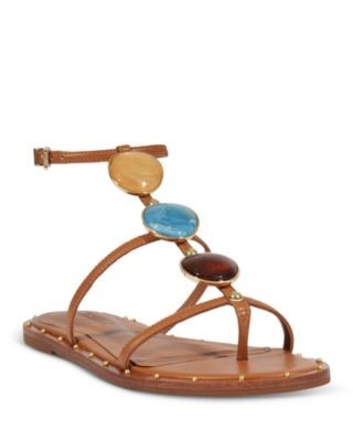 Schutz Milos Leather Flat Sandals