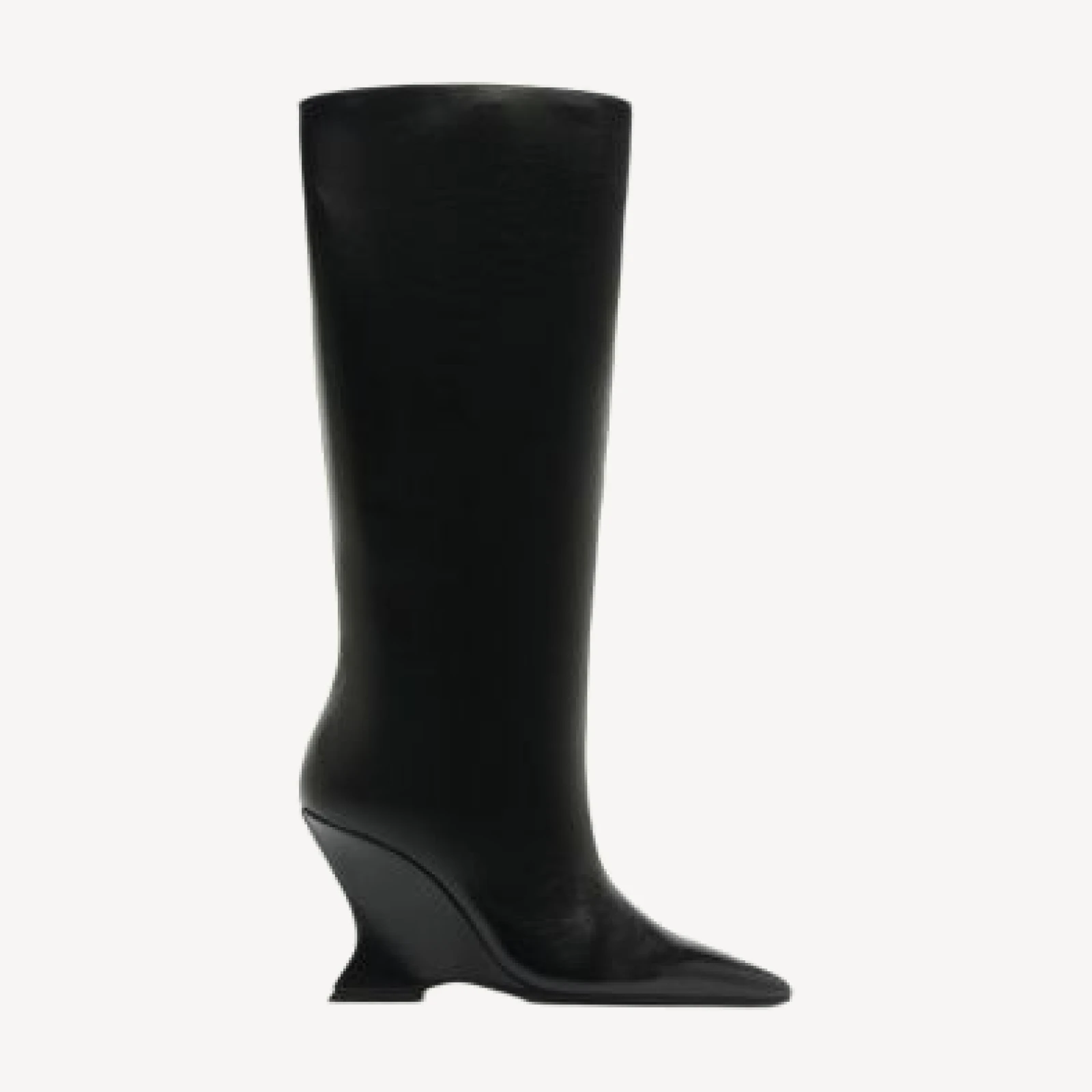 Schutz Women's Siena Leather Sculpted Heel Knee High Boots