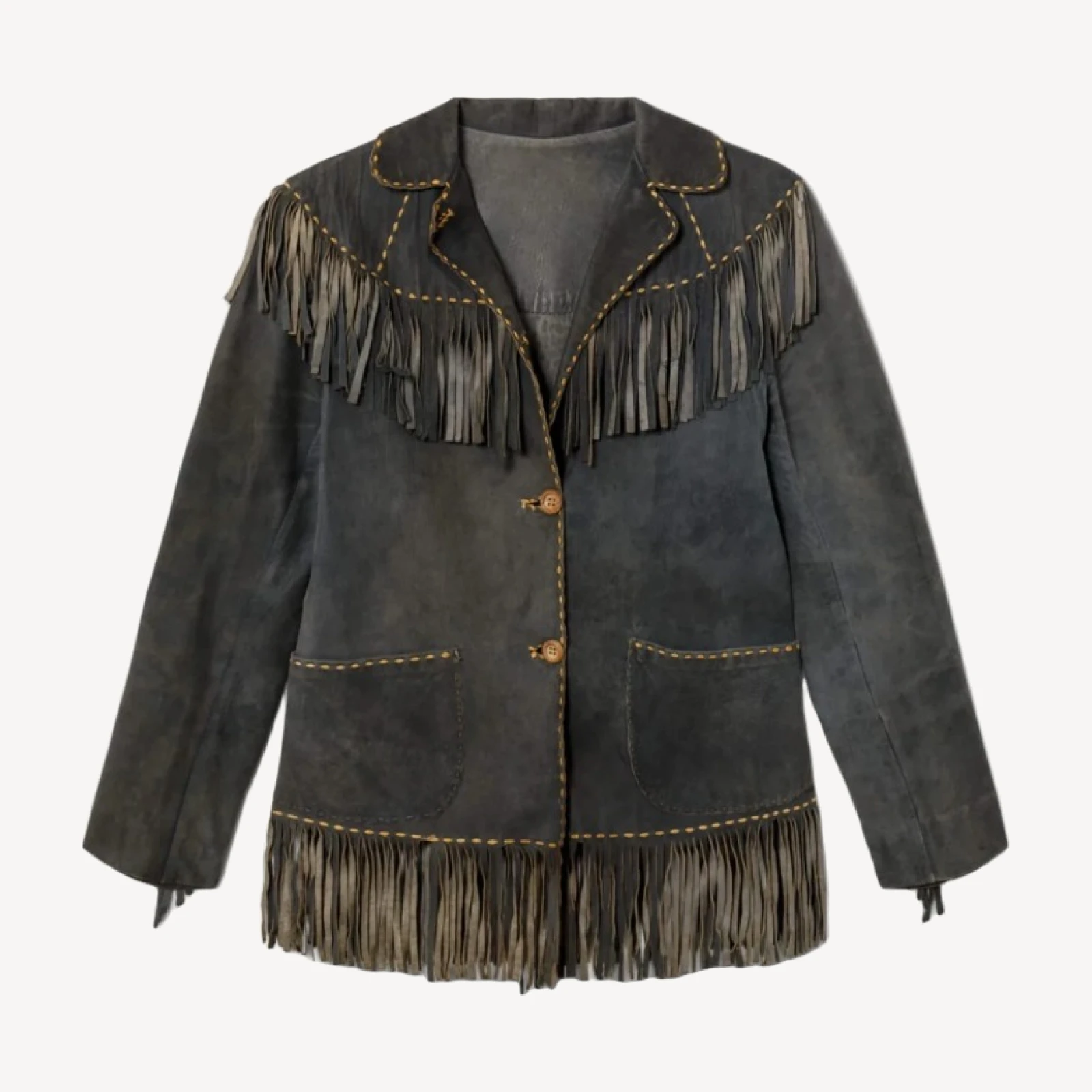 RE/DONE Vintage | 50s Suede Fringe Jacket
