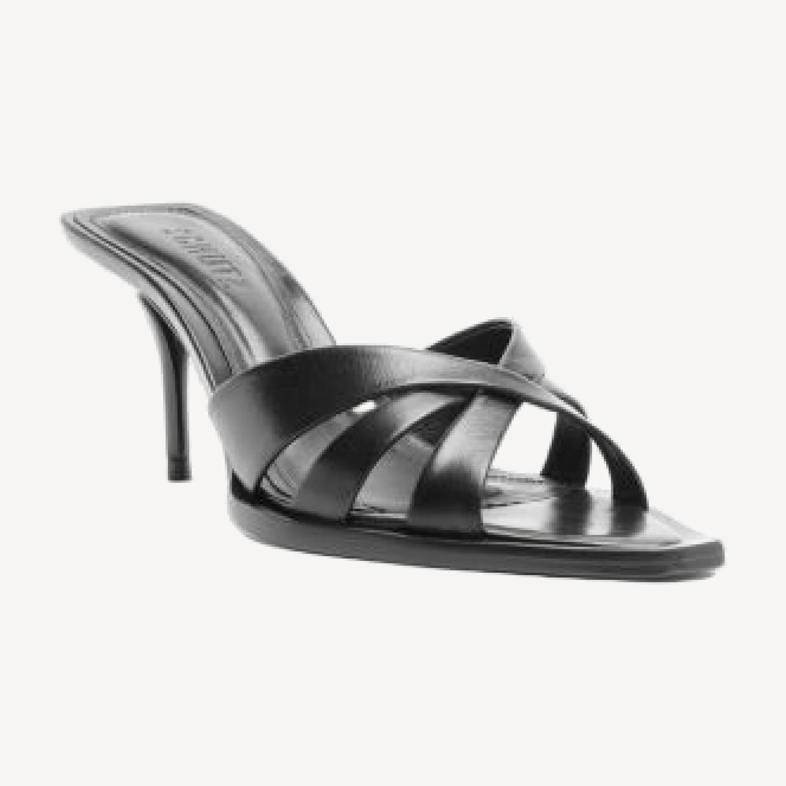 Schutz Women's Keefa Leather Leaf Mules
