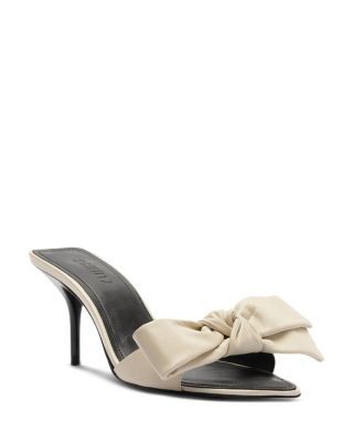 Schutz Women's Elodie Leather Bow Sandals