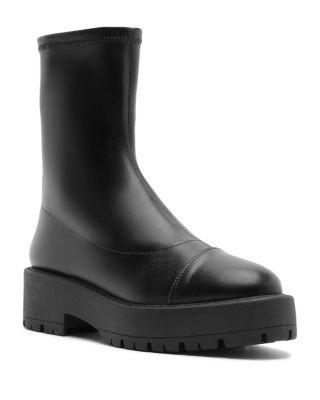 Schutz Women's Rita Faux Leather Platform Ankle Boots