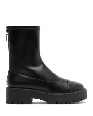Schutz Women's Rita Faux Leather Platform Ankle Boots