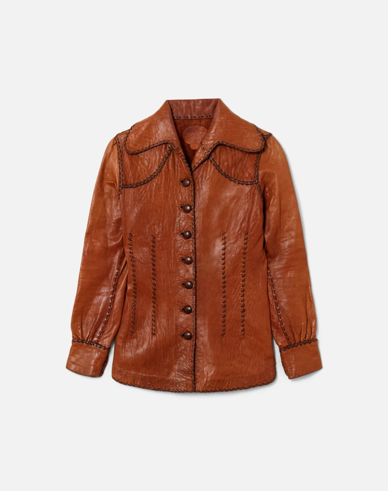 RE/DONE Vintage | 60s Handmade Leather Whipstitch Jacket