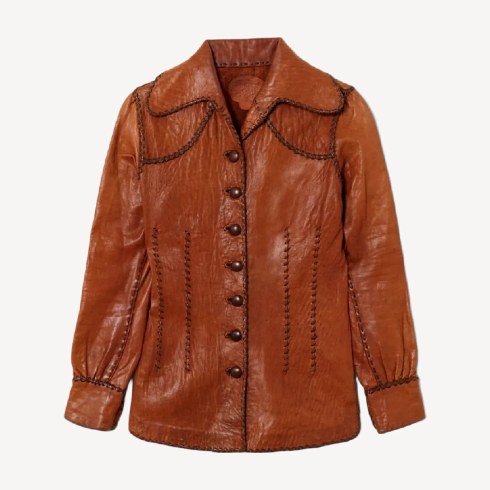 RE/DONE Vintage | 60s Handmade Leather Whipstitch Jacket