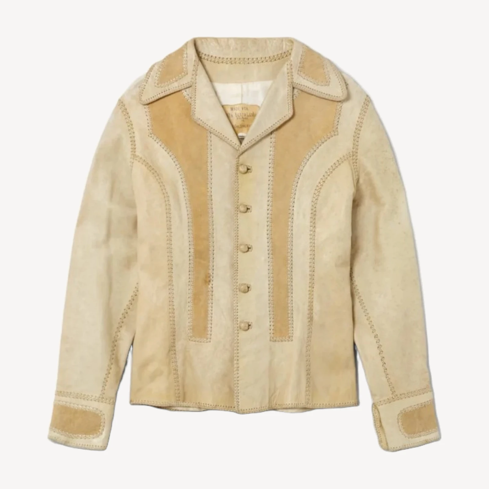 RE/DONE Vintage | 70s North Beach Leather Whipstitch Jacket