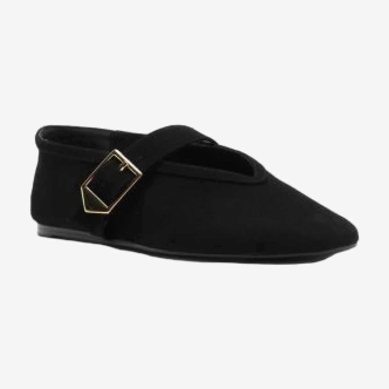 Schutz Women's Vick Calf Hair Buckle Flats