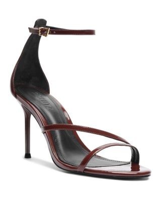 Schutz Women's Tessa Patent Leather Ankle Strap Sandals
