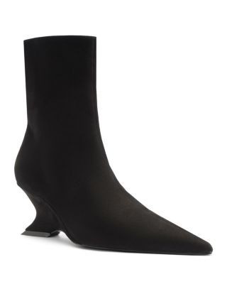 Schutz Women's Siena Leather Wedge Heel Booties