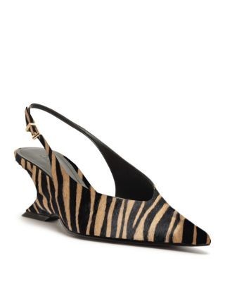 Schutz Women's Siena Zebra Slingback Pumps