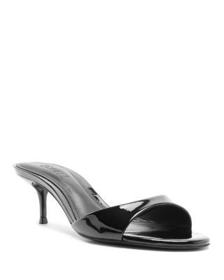 Schutz Women's Sally Patent Leather Mid Heel Sandals