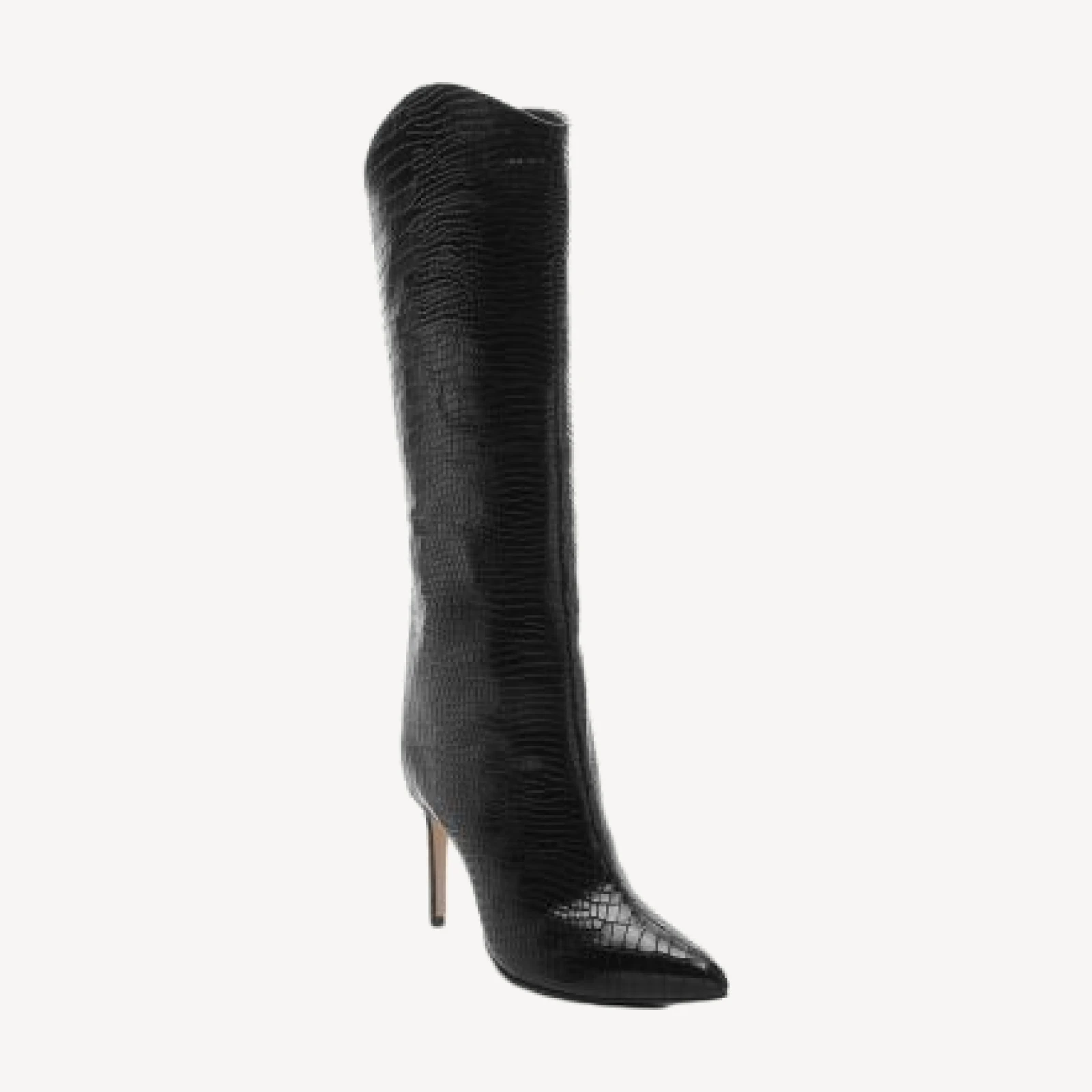 Schutz Women's Maryana Snake-Embossed High-Heel Boots