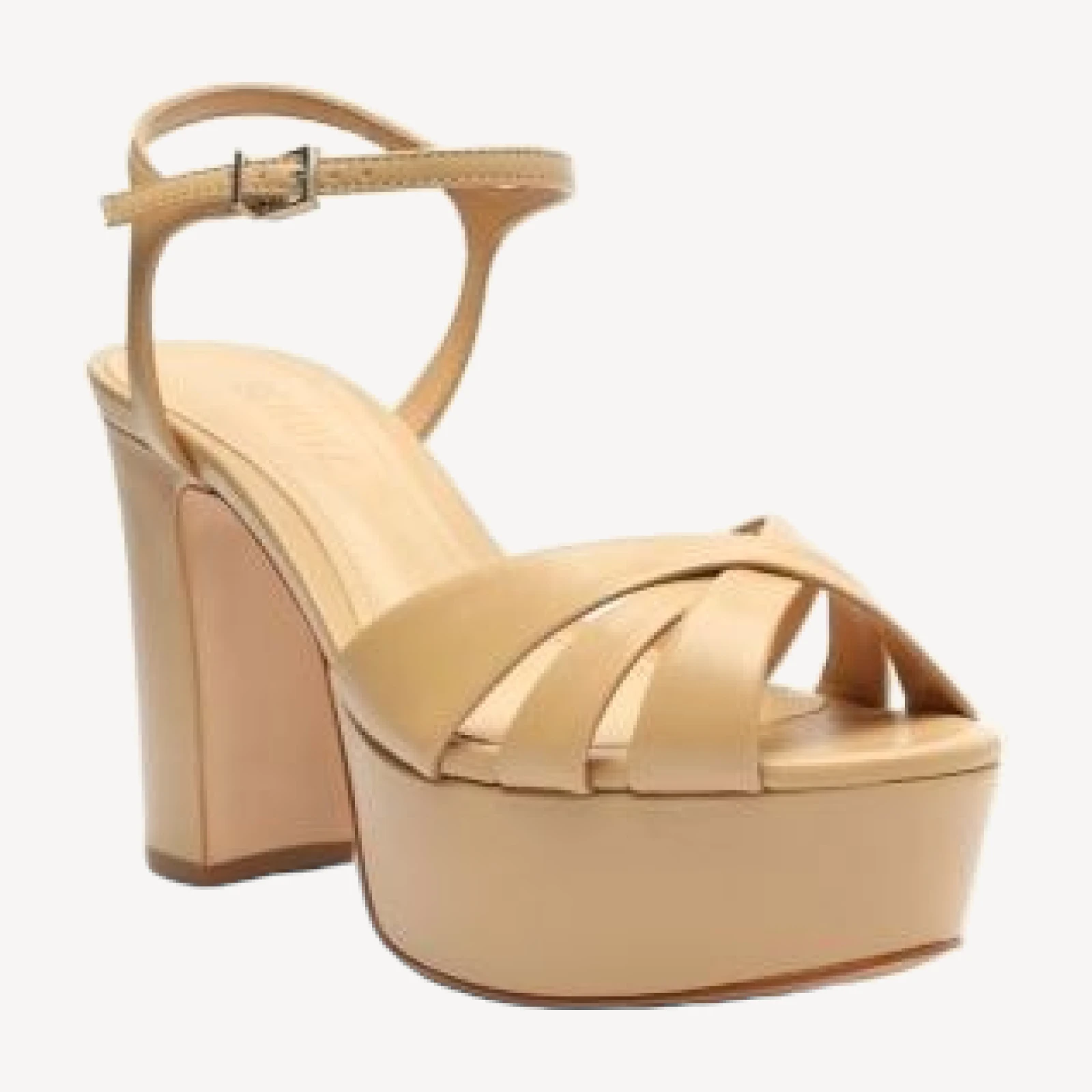 Schutz Women's Keefa Crossover High Heel Platform Sandals