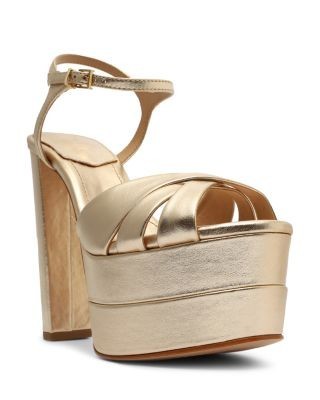 Schutz Women's Keefa Ankle Strap Platform Sandals