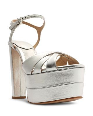 Schutz Women's Keefa High Crossover High Heel Platform Sandals
