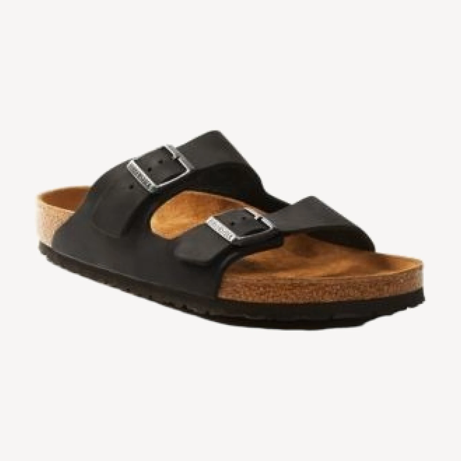 Birkenstock Men's Arizona Slide Sandals in Black/Dark Sand