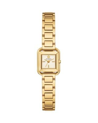 Tory Burch The Small Kira Square Stainless Steel Watch, 18mm x 18mm