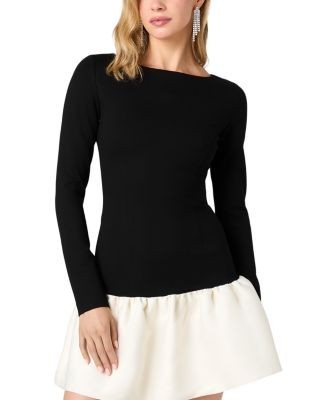 French Connection Cleo Ponte Combo Mini Dress