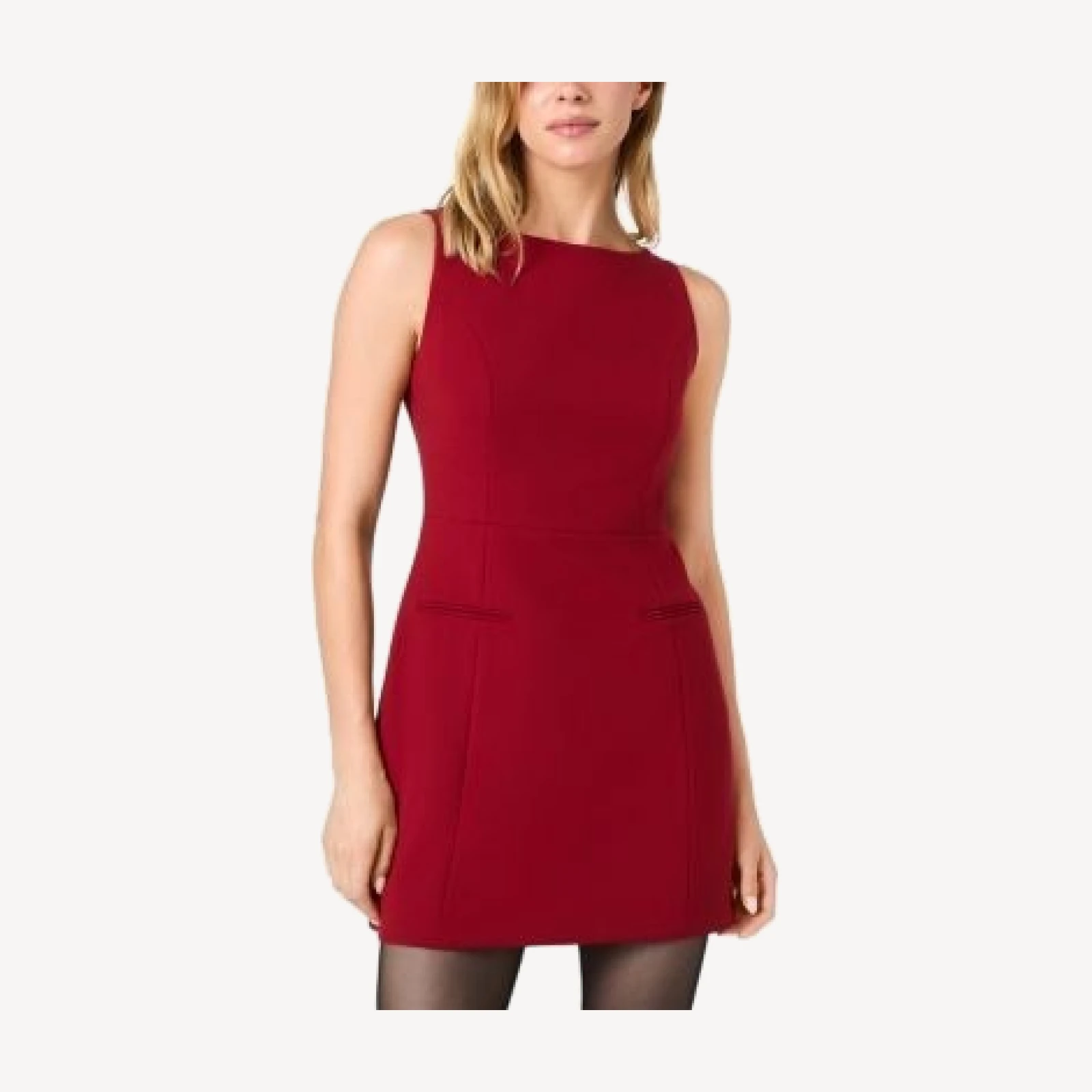 French Connection Whisper Boat Neck Mini Dress