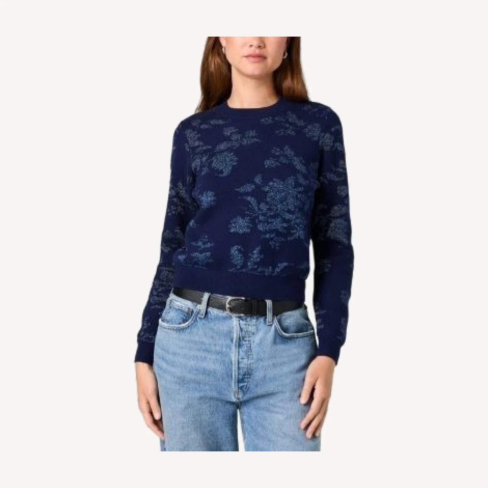 French Connection Katja Jacquard Crewneck Sweater