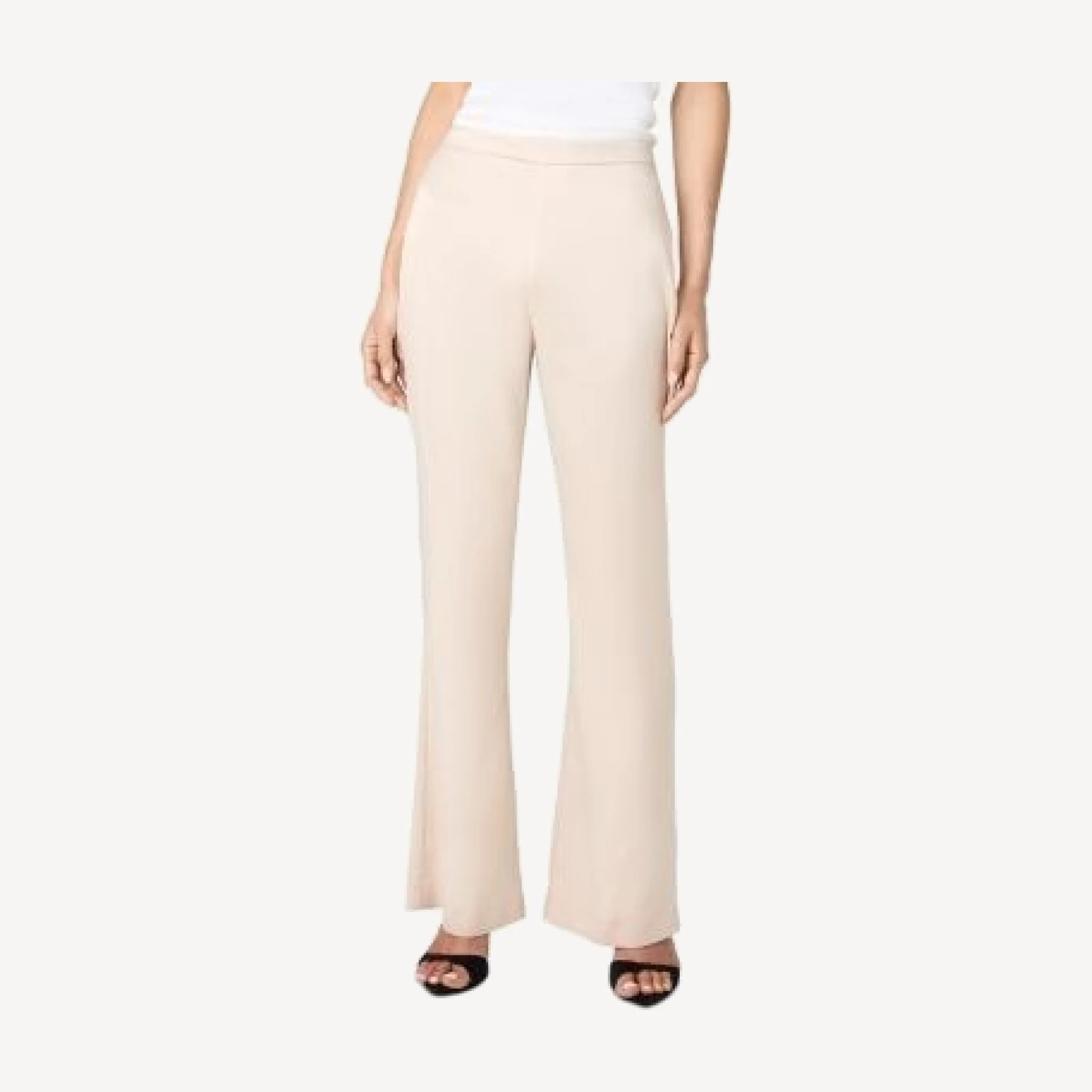 French Connection Maelys Flare Hem Satin Pants