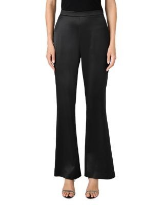 French Connection Maelys Flare Hem Satin Pants