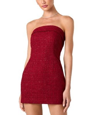 French Connection Shante Shimmer Tweed Mini Dress