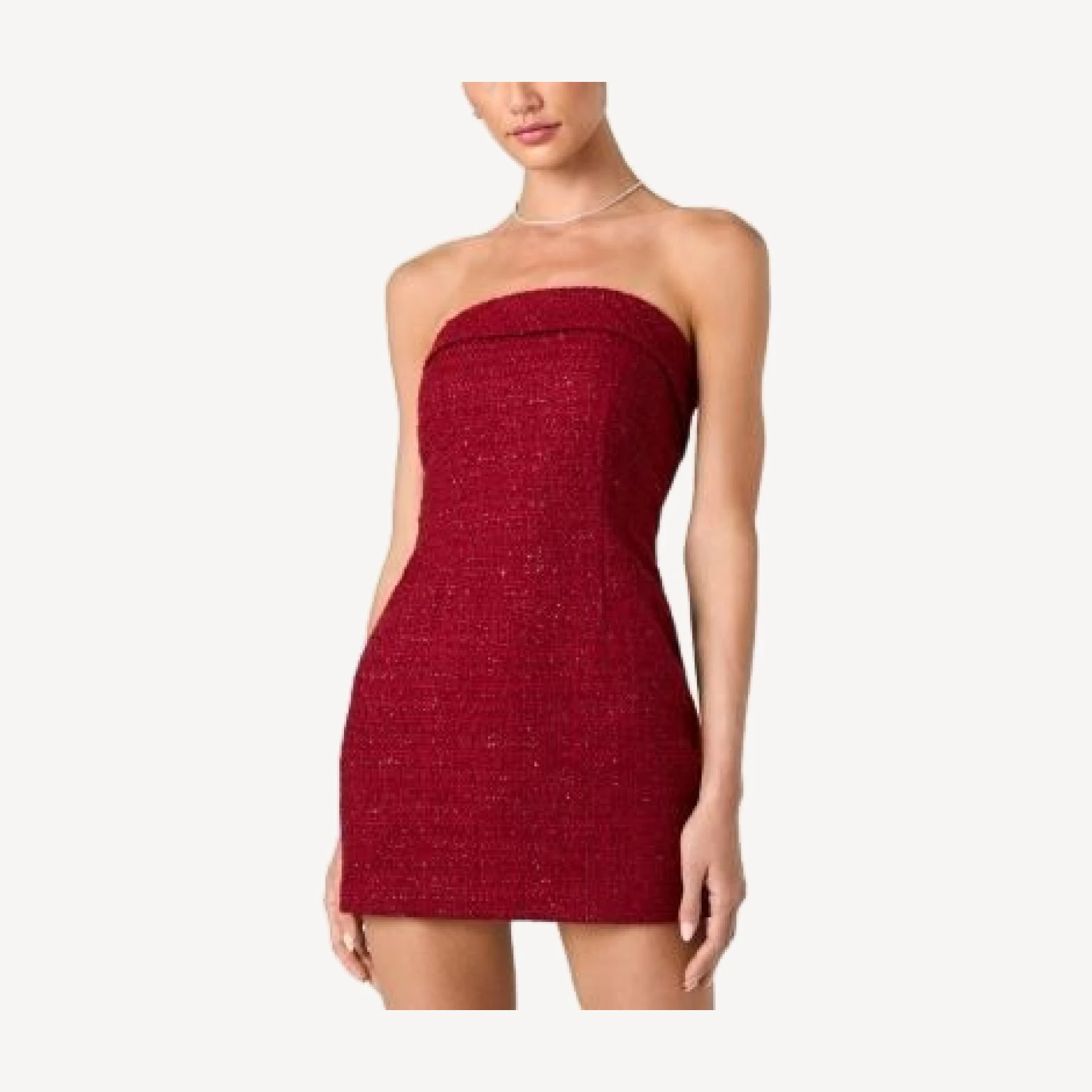 French Connection Shante Shimmer Tweed Mini Dress