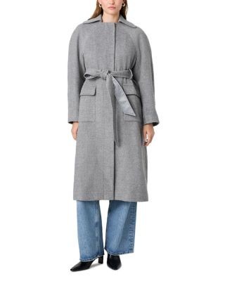 French Connection Gabriella Twill Belted Coat