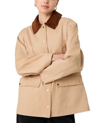 French Connection Barn Contrast Collar Jacket