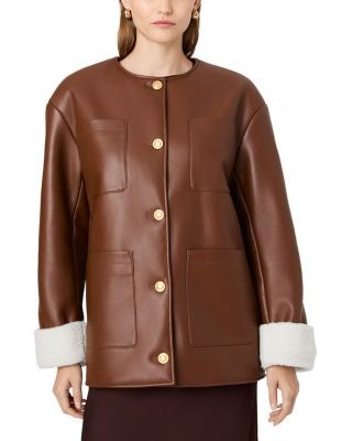 French Connection Porto Faux Leather Jacket