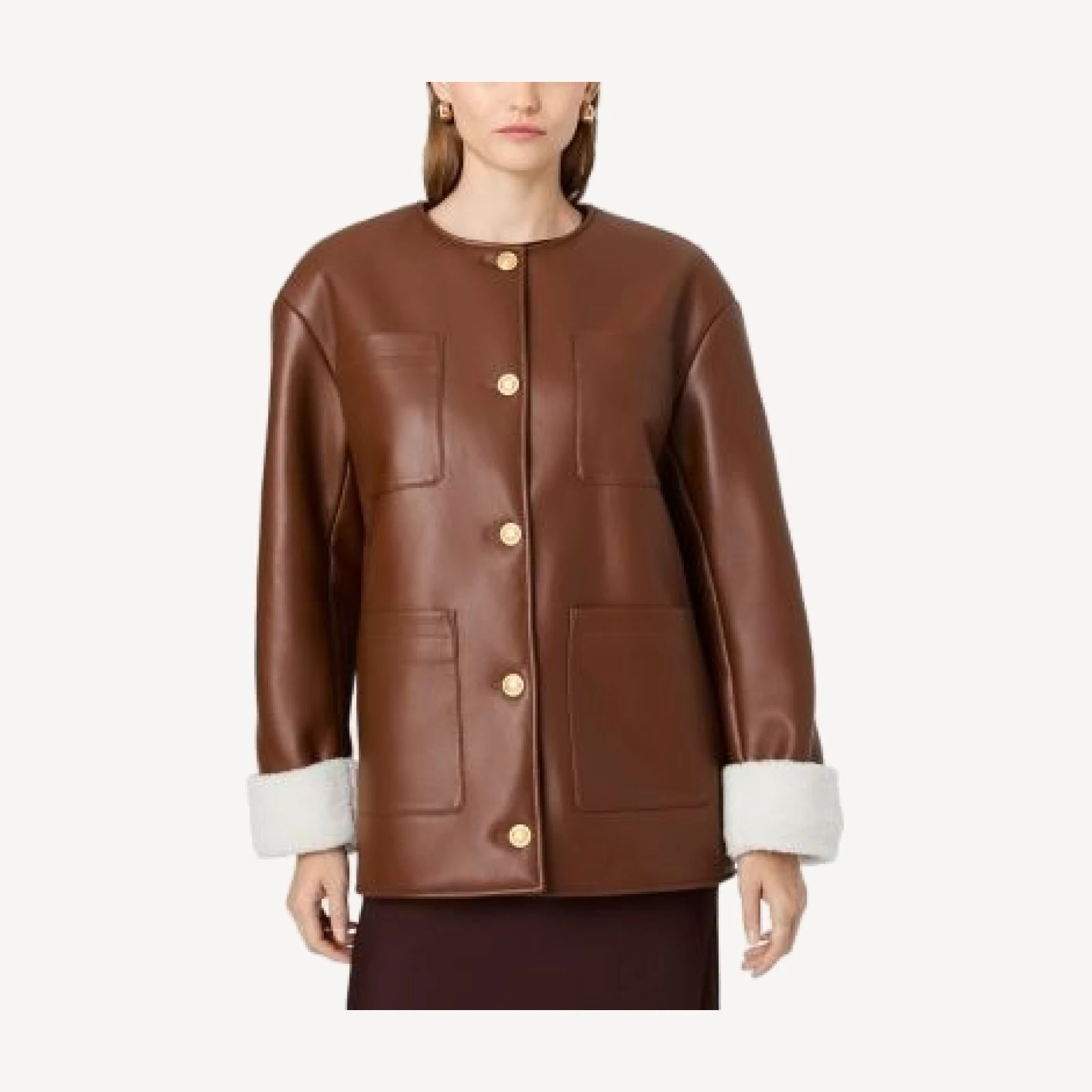 French Connection Porto Faux Leather Jacket
