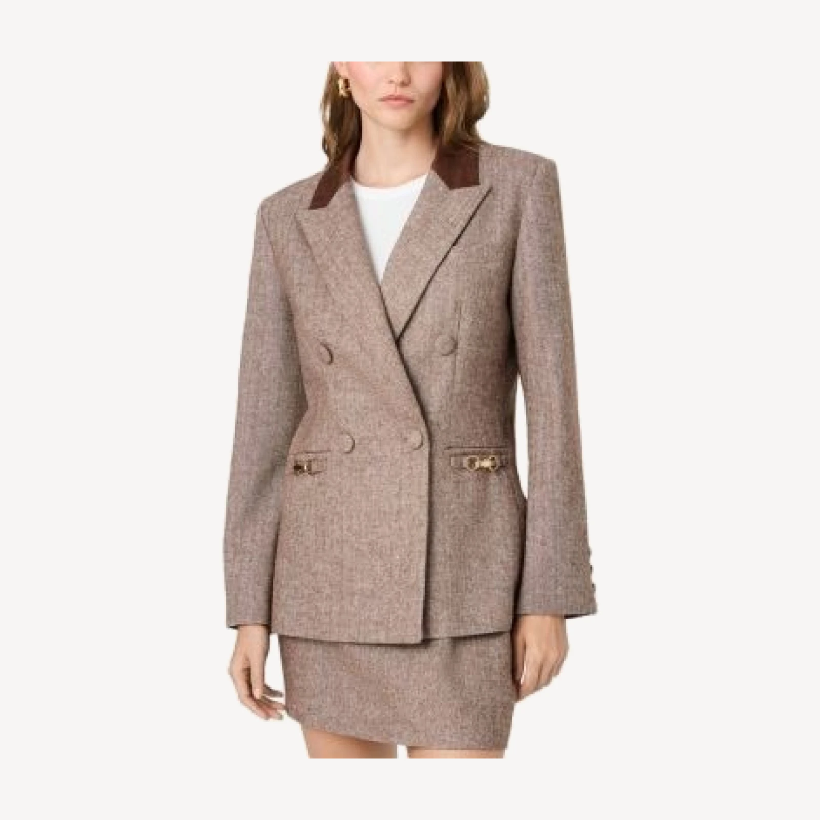 French Connection Naya Herringbone Blazer
