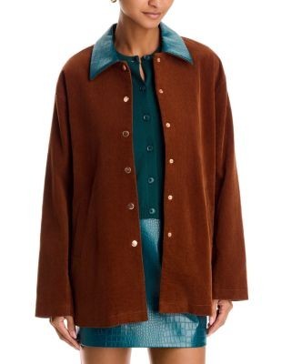 French Connection Casey Cotton Stretch Corduroy Coat