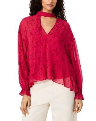 French Connection Marina Silky Chiffon Blouse