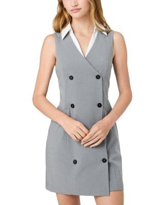 French Connection Tavi Crosshatch Sleeveless Dress