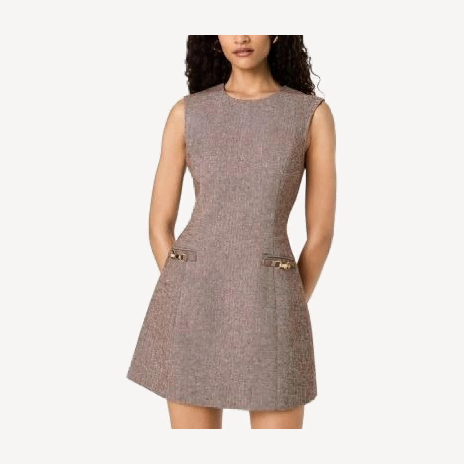 French Connection Naya Herringbone Mini Dress