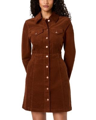 French Connection Casey Corduroy Button Front Dress