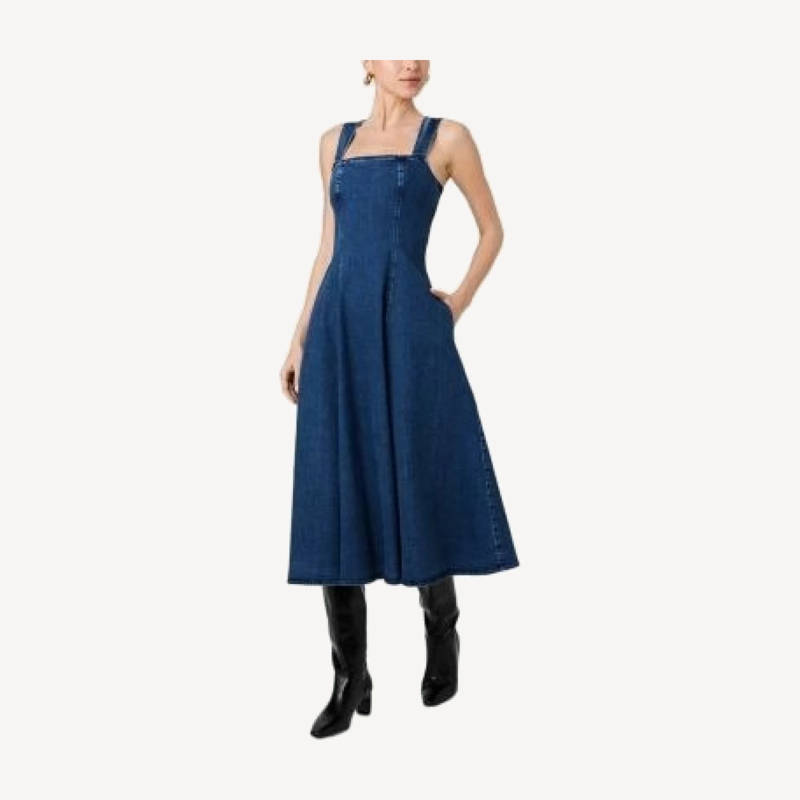 French Connection Delancey Denim Midi Dress
