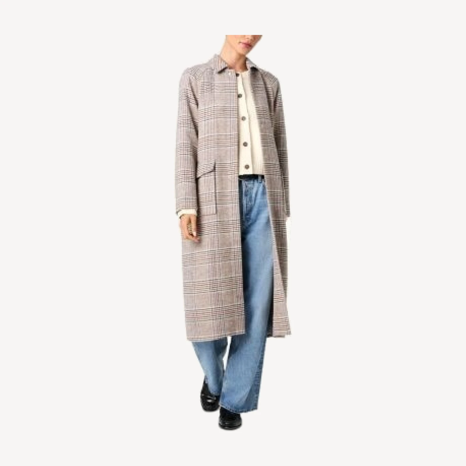 French Connection Sutton Plaid Coat