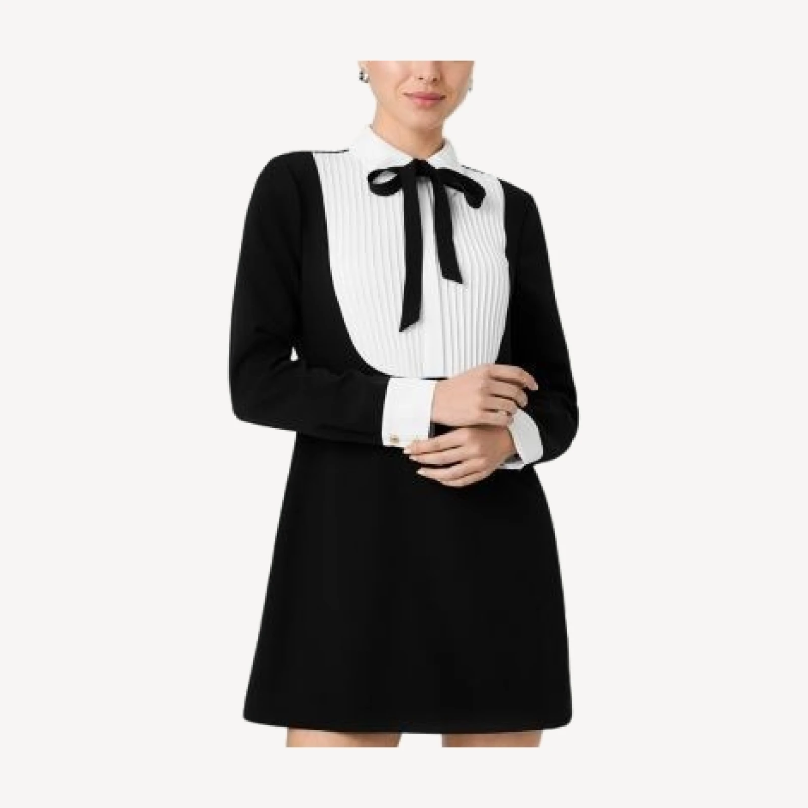 French Connection Echo Mixed Media Cristi Dress