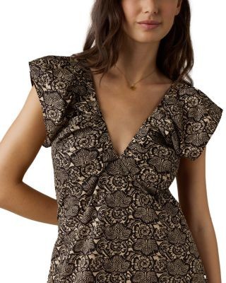 Faherty Noa V Neck Maxi Dress