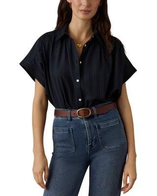 Faherty Heirloom Dobby Lucia Cotton Top