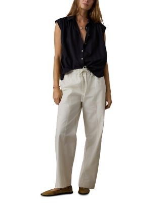Faherty Heirloom Dobby Lucia Cotton Top