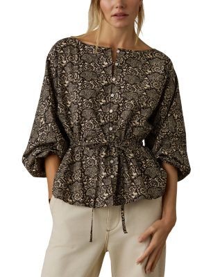 Faherty Coastal Cotton Faye Top