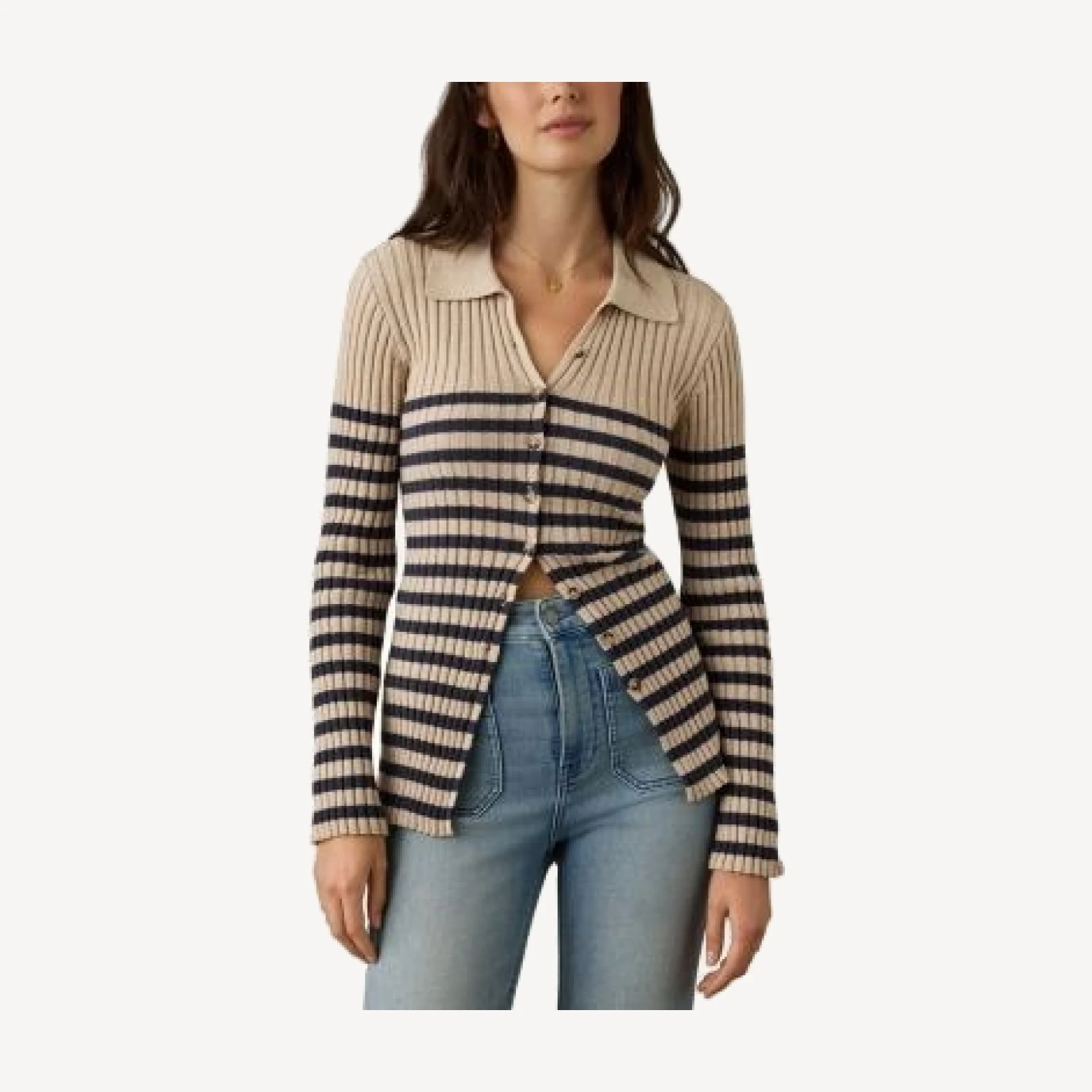 Faherty Sunwashed Cotton Ribbed Cardigan